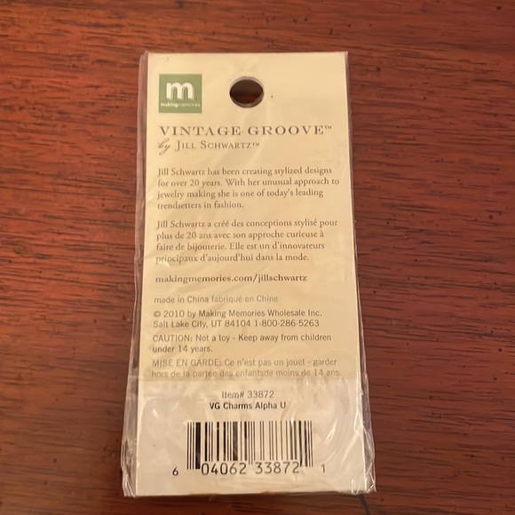 NEW Vintage Groove by Jill Schwartz Letter Alpha Charms - CHOOSE L / N / O / U - Picture 9 of 9